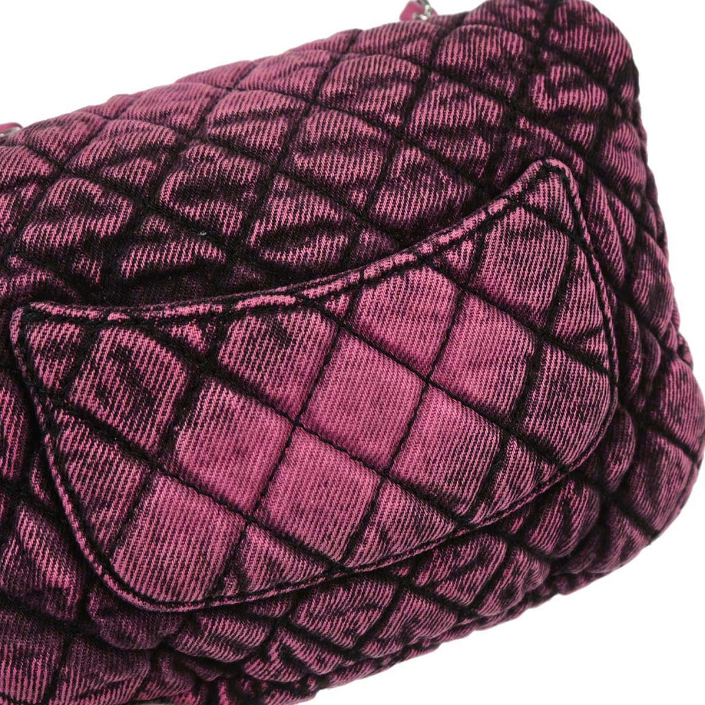 Chanel Pink Denim Shoulder Bag