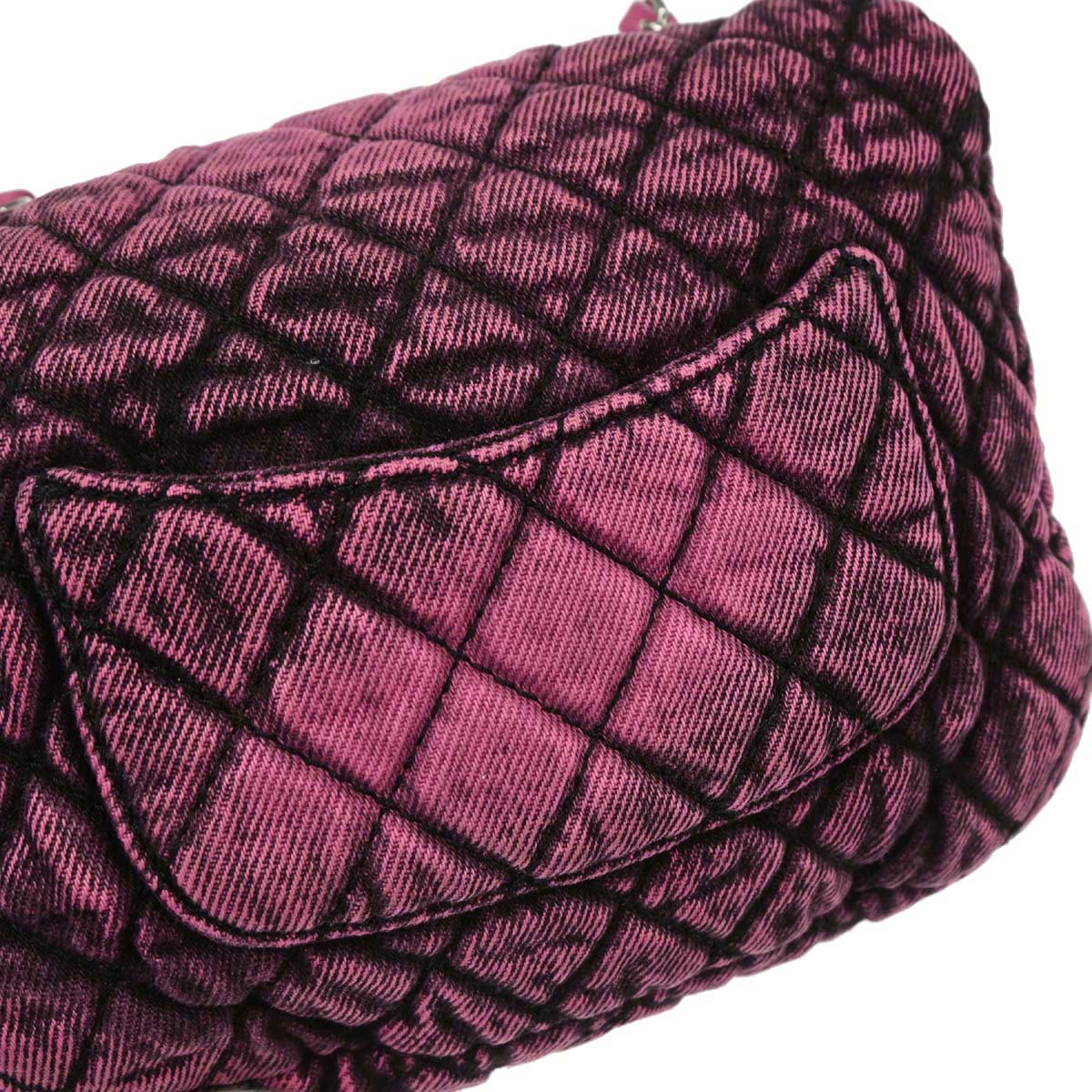 Chanel Pink Denim Shoulder Bag