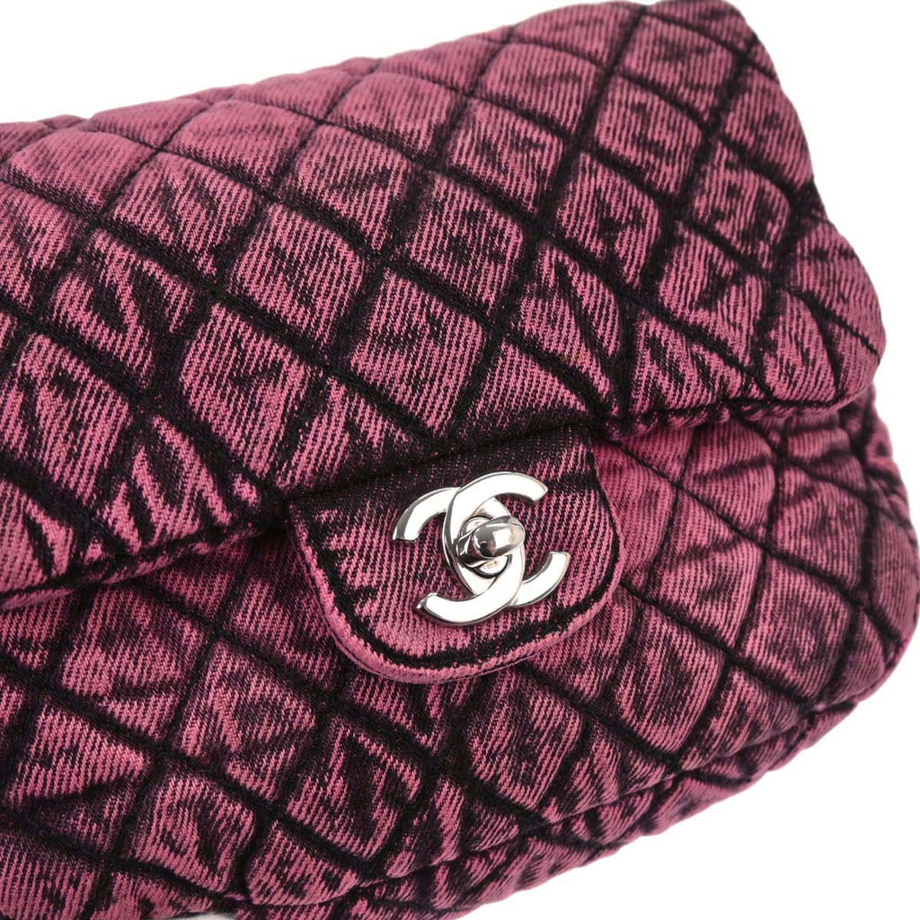 Chanel Pink Denim Shoulder Bag