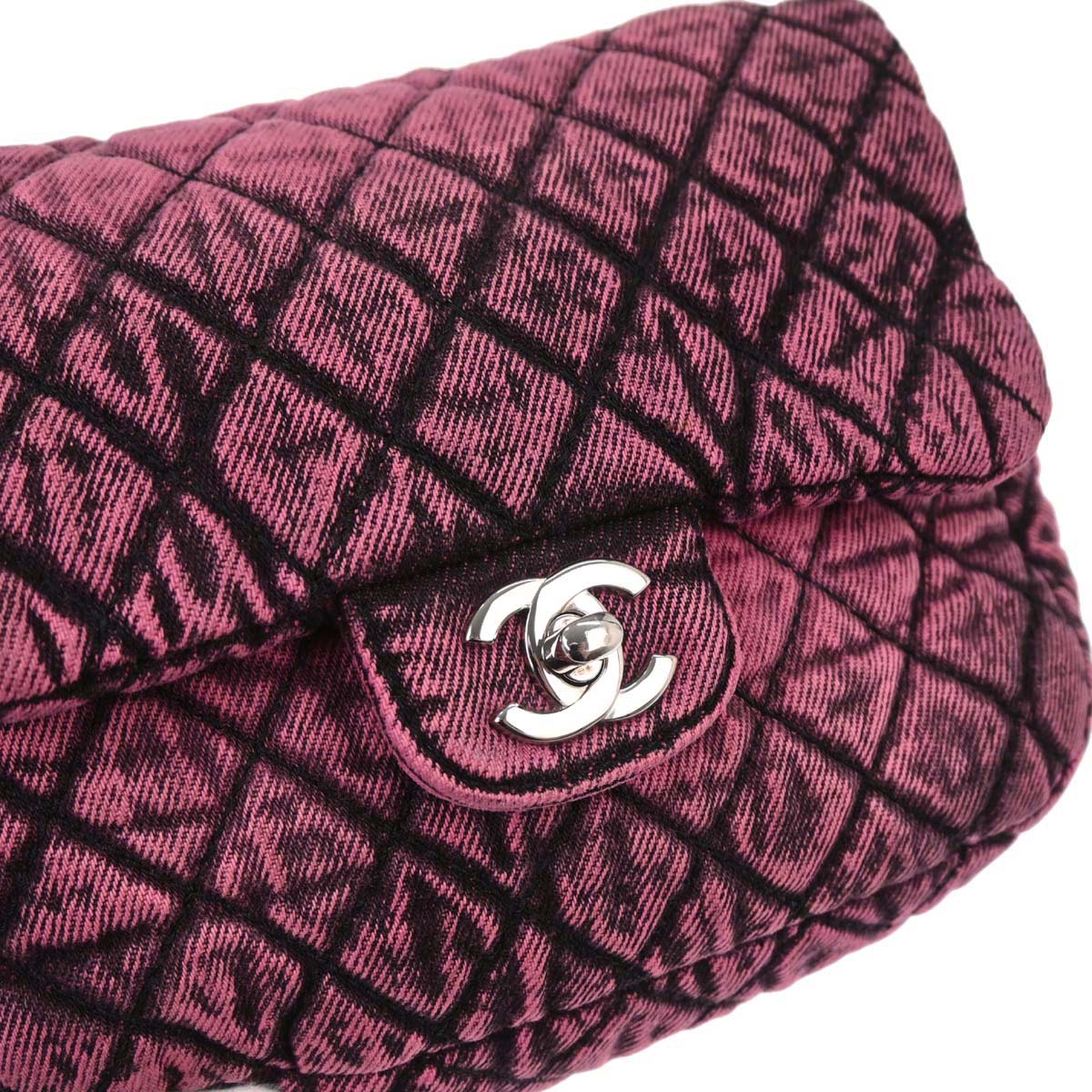 Chanel Pink Denim Shoulder Bag