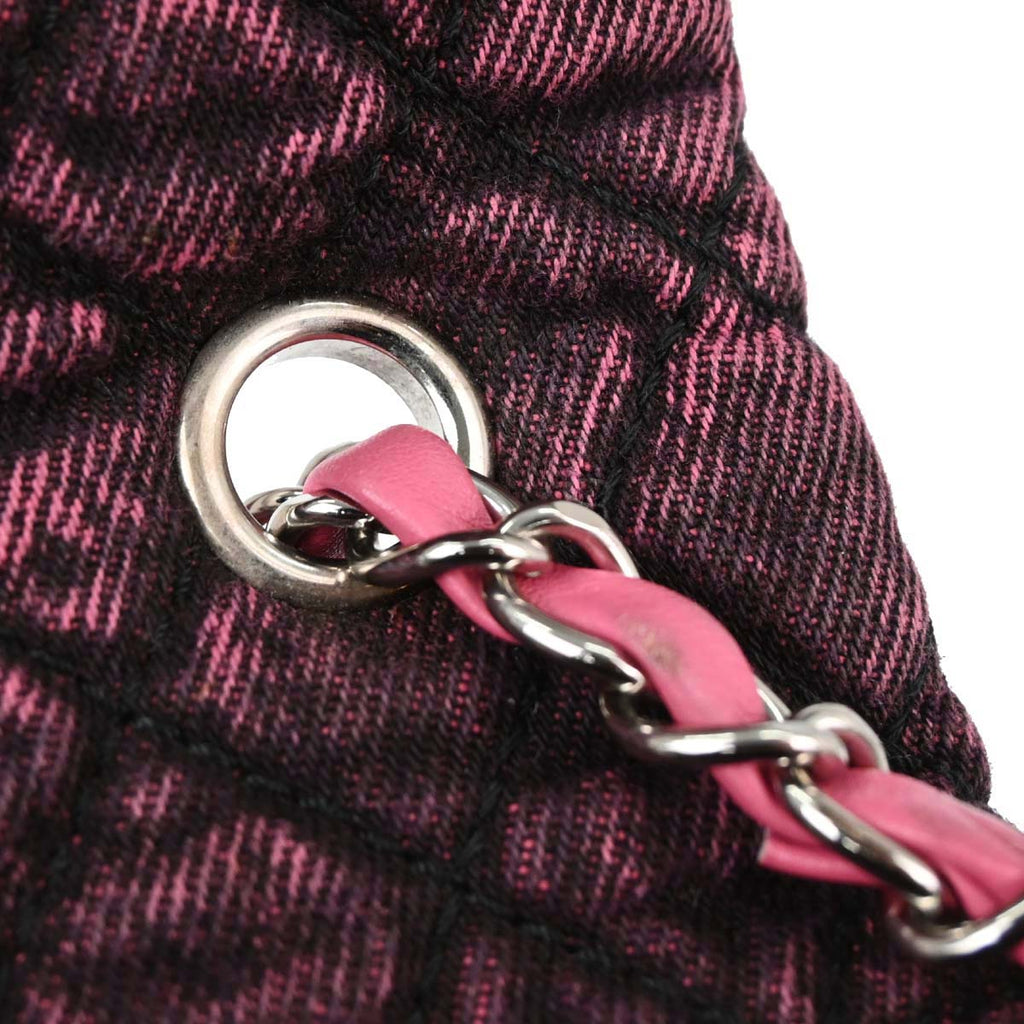Chanel Pink Denim Shoulder Bag