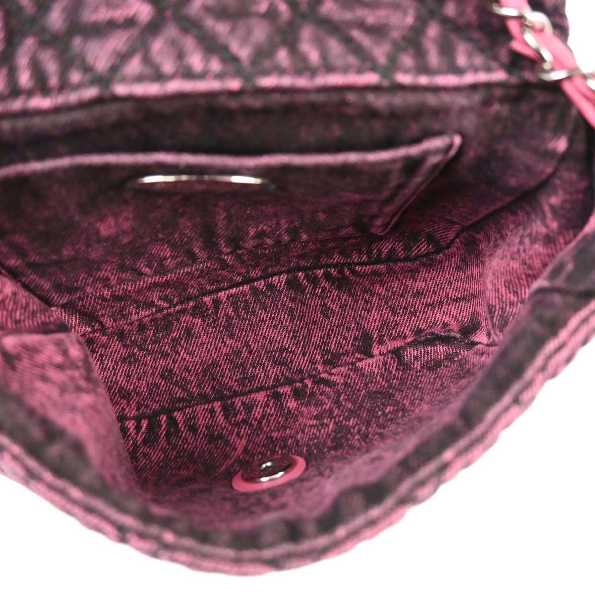Chanel Pink Denim Shoulder Bag