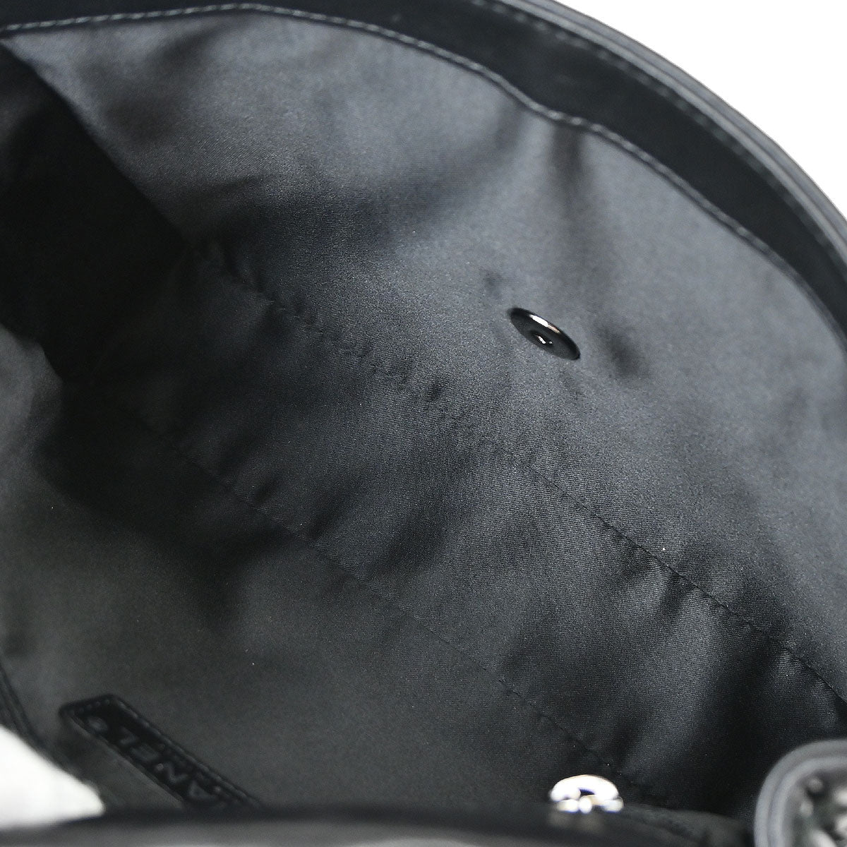 Chanel Black Tweed Lambskin Patchwork Stitch Shoulder Bag