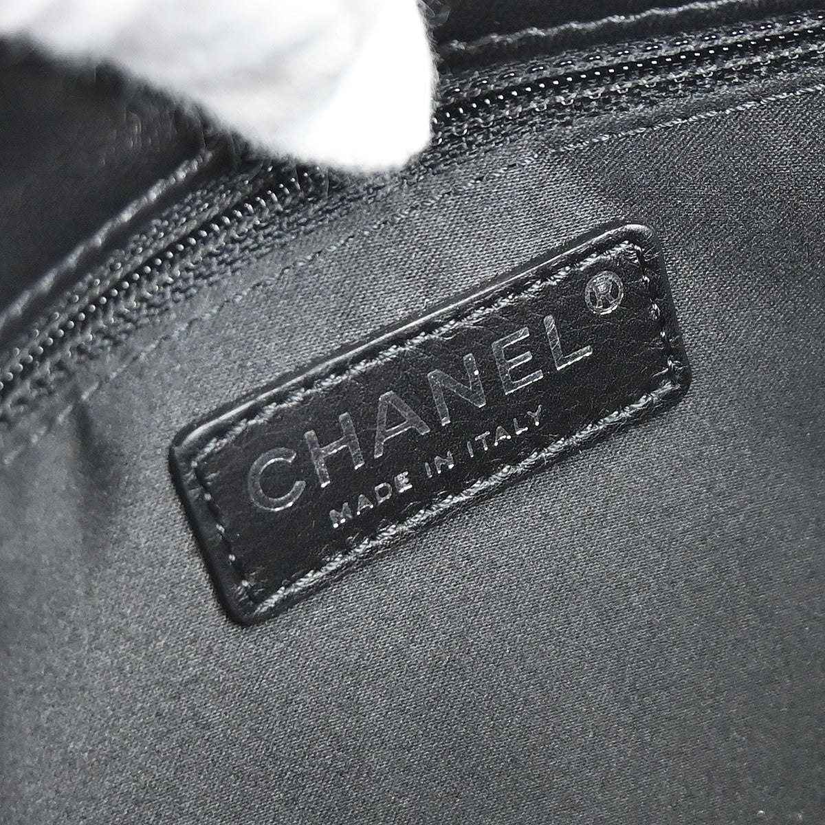 Chanel Black Tweed Lambskin Patchwork Stitch Shoulder Bag