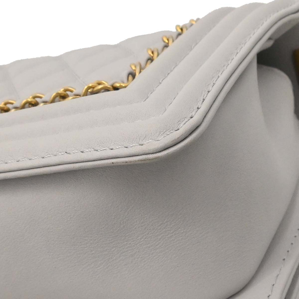 Boy Chanel Gray Lambskin Small Chain Shoulder Bag
