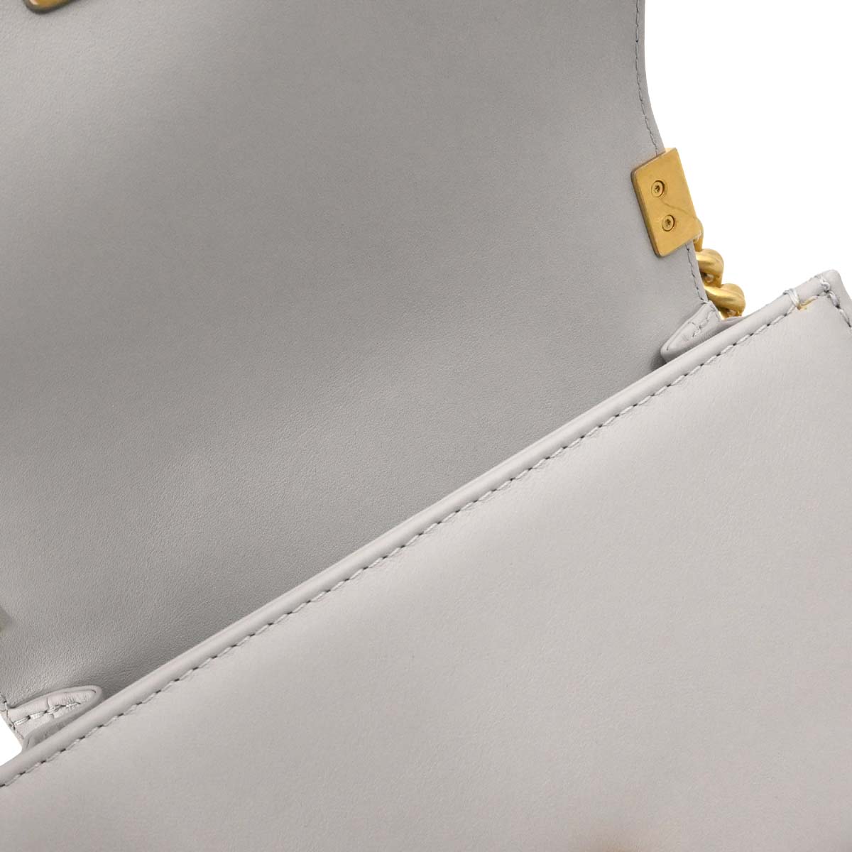 Boy Chanel Gray Lambskin Small Chain Shoulder Bag