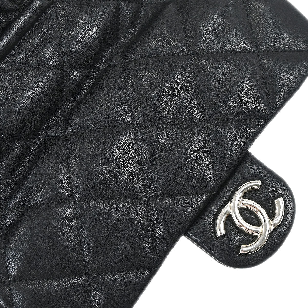Chanel Black Calfskin Chain Around Shoulder Bag
