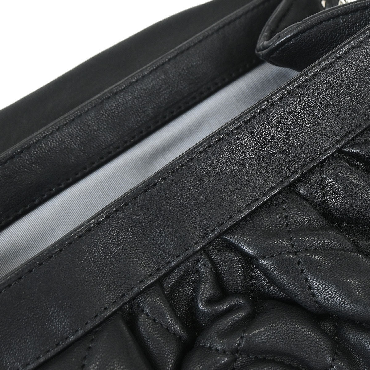 Chanel Black Calfskin Chain Around Shoulder Bag