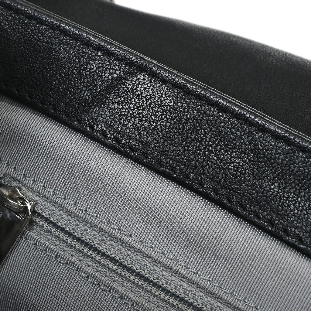 Chanel Black Calfskin Chain Around Shoulder Bag