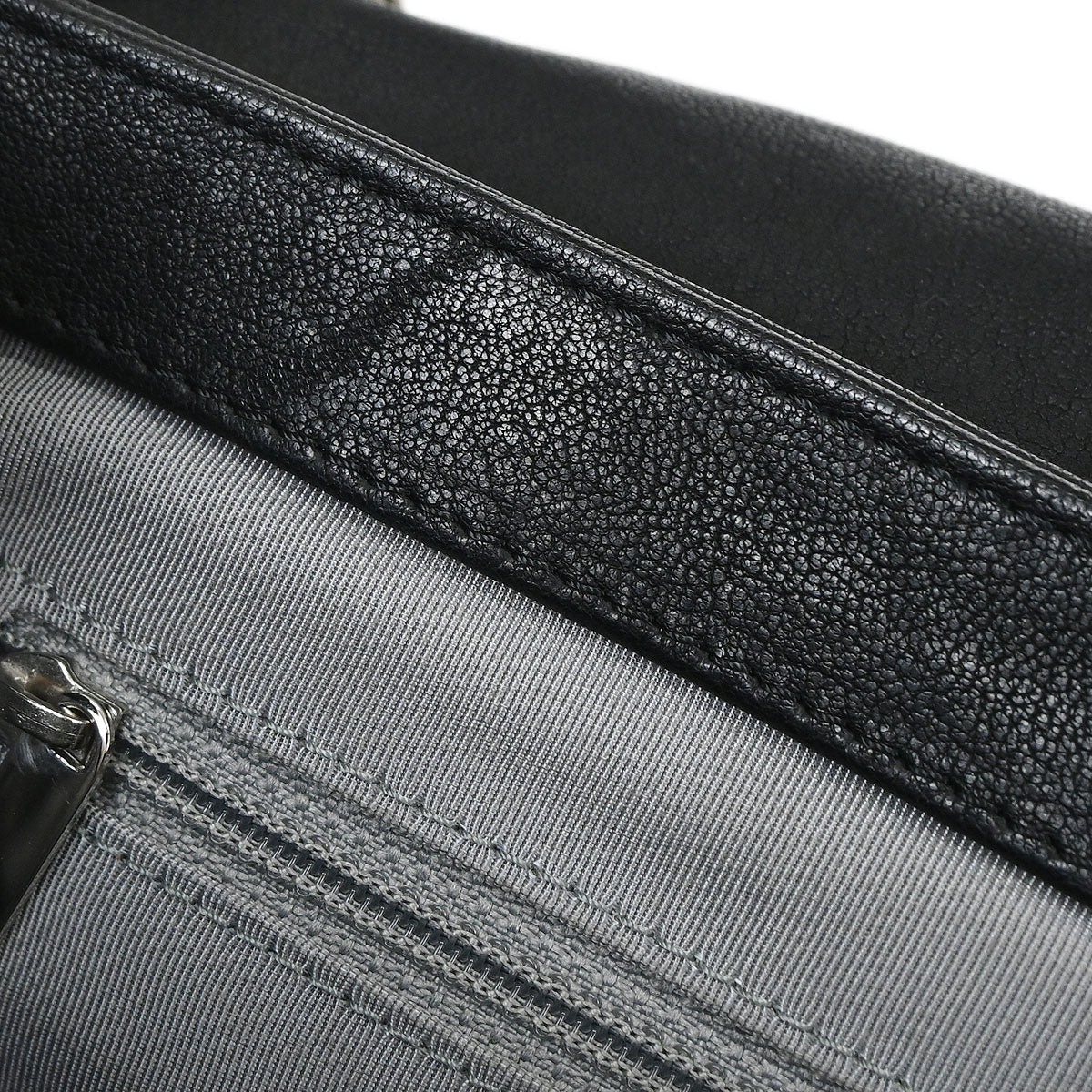 Chanel Black Calfskin Chain Around Shoulder Bag