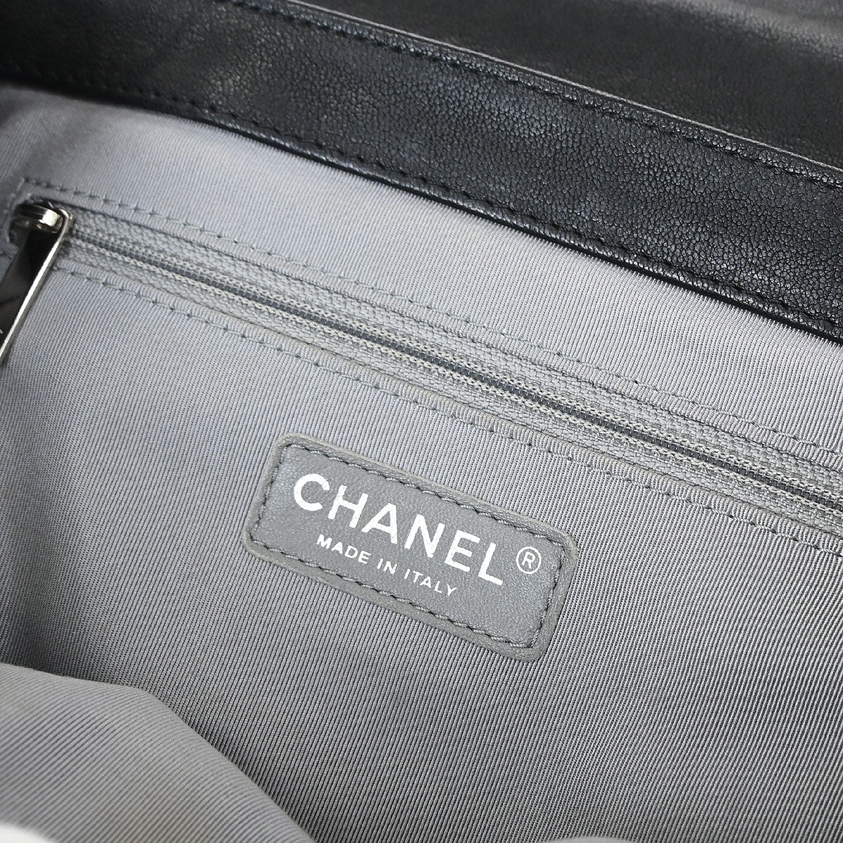 Chanel Black Calfskin Chain Around Shoulder Bag