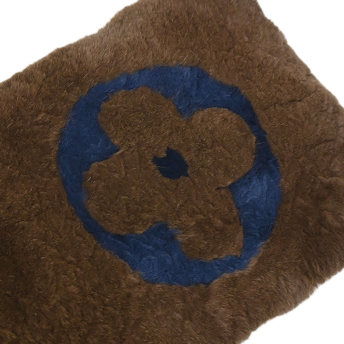 Louis Vuitton Monogram Rabbit Fur Flower Echarpe Bystamp Rex Stole M75757