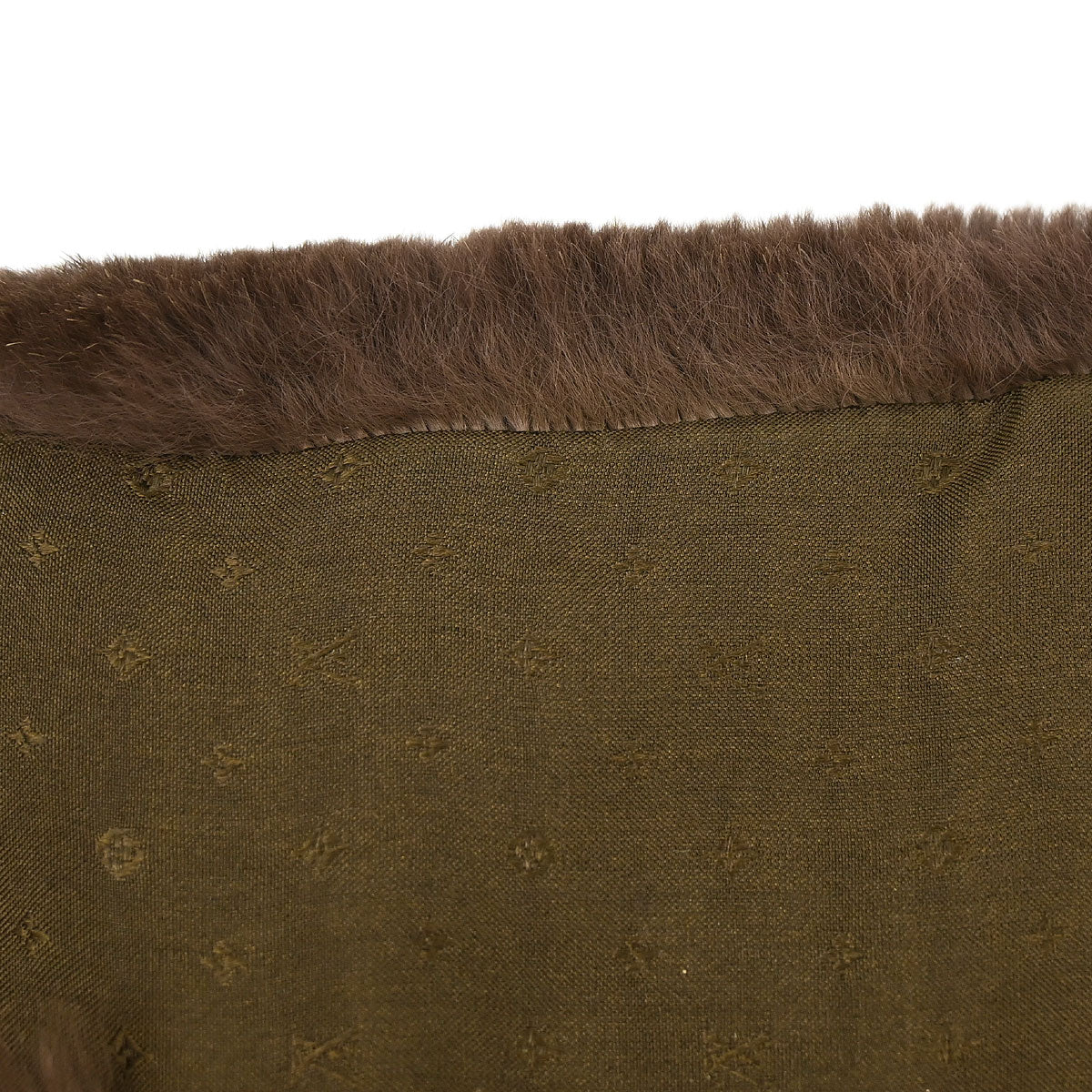 Louis Vuitton Monogram Rabbit Fur Flower Echarpe Bystamp Rex Stole M75757