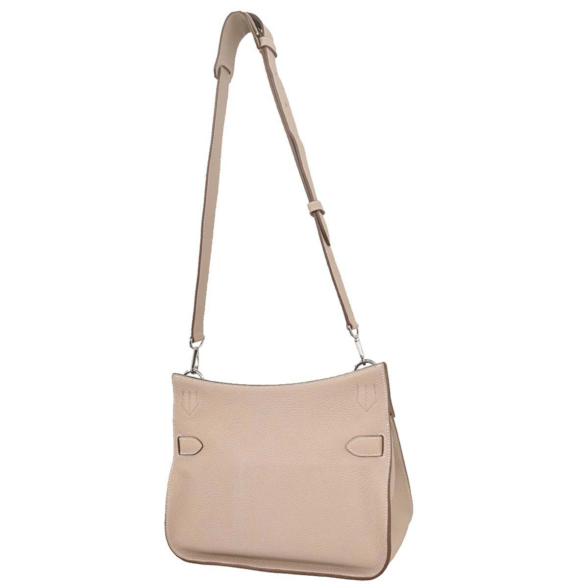 Hermes Argile Taurillon Clemence Jypsiere 31 Shoulder Bag