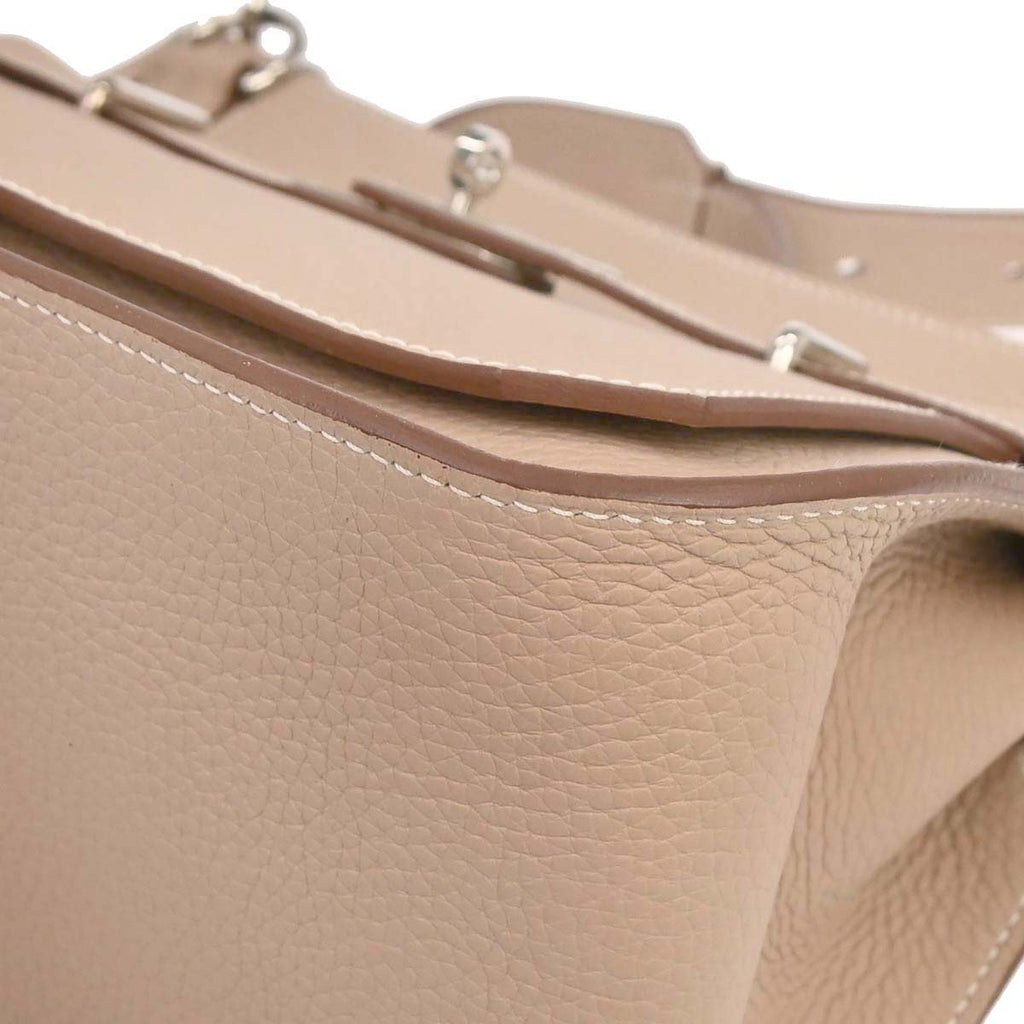 Hermes Argile Taurillon Clemence Jypsiere 31 Shoulder Bag