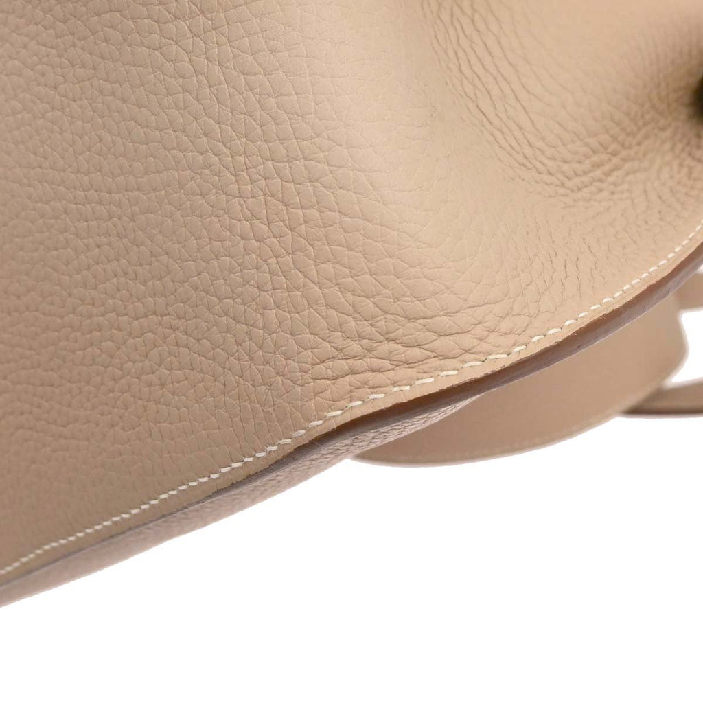 Hermes Argile Taurillon Clemence Jypsiere 31 Shoulder Bag