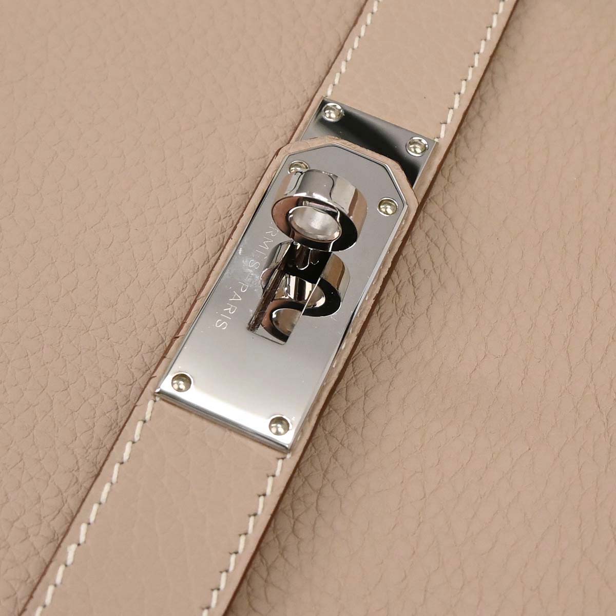 Hermes Argile Taurillon Clemence Jypsiere 31 Shoulder Bag