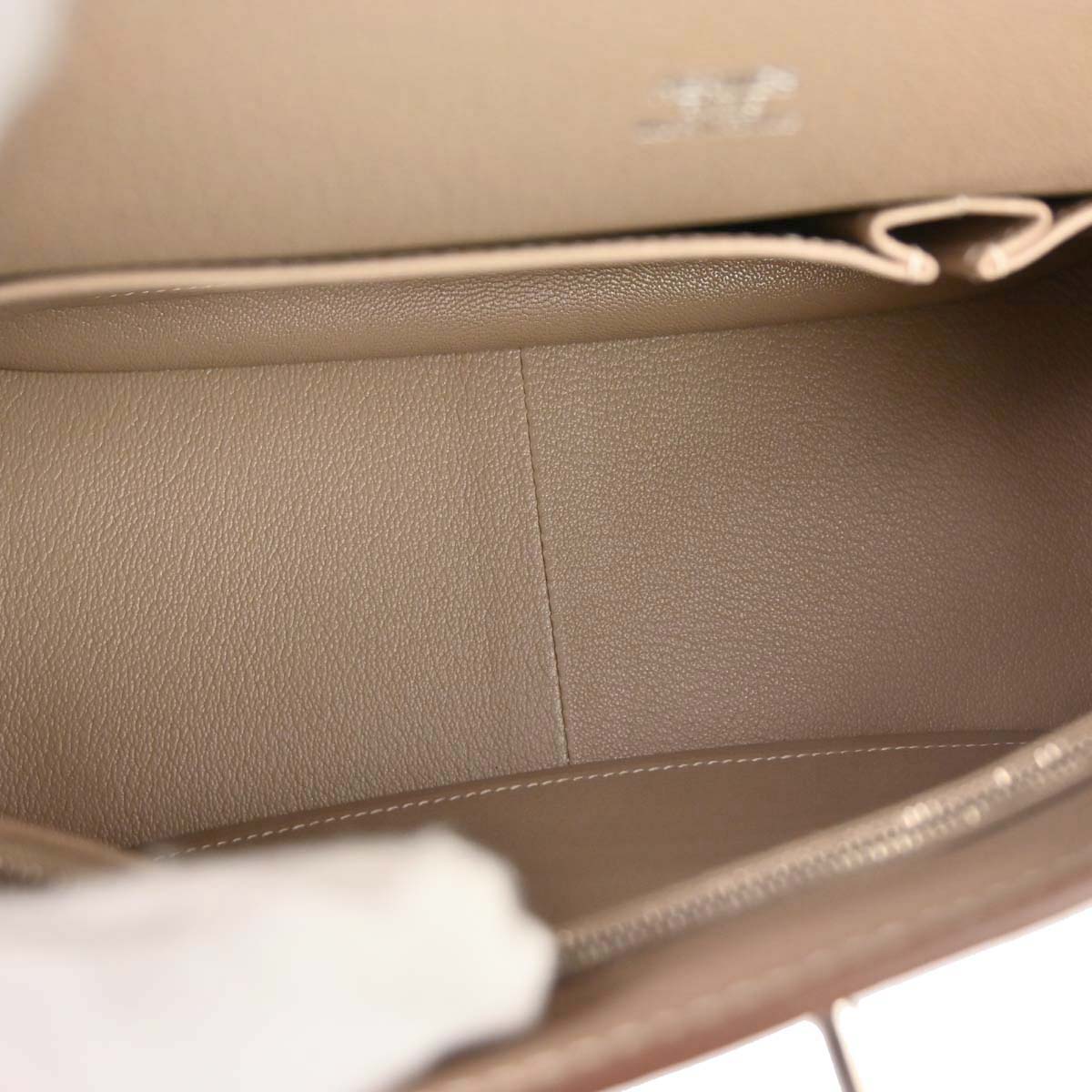 Hermes Argile Taurillon Clemence Jypsiere 31 Shoulder Bag