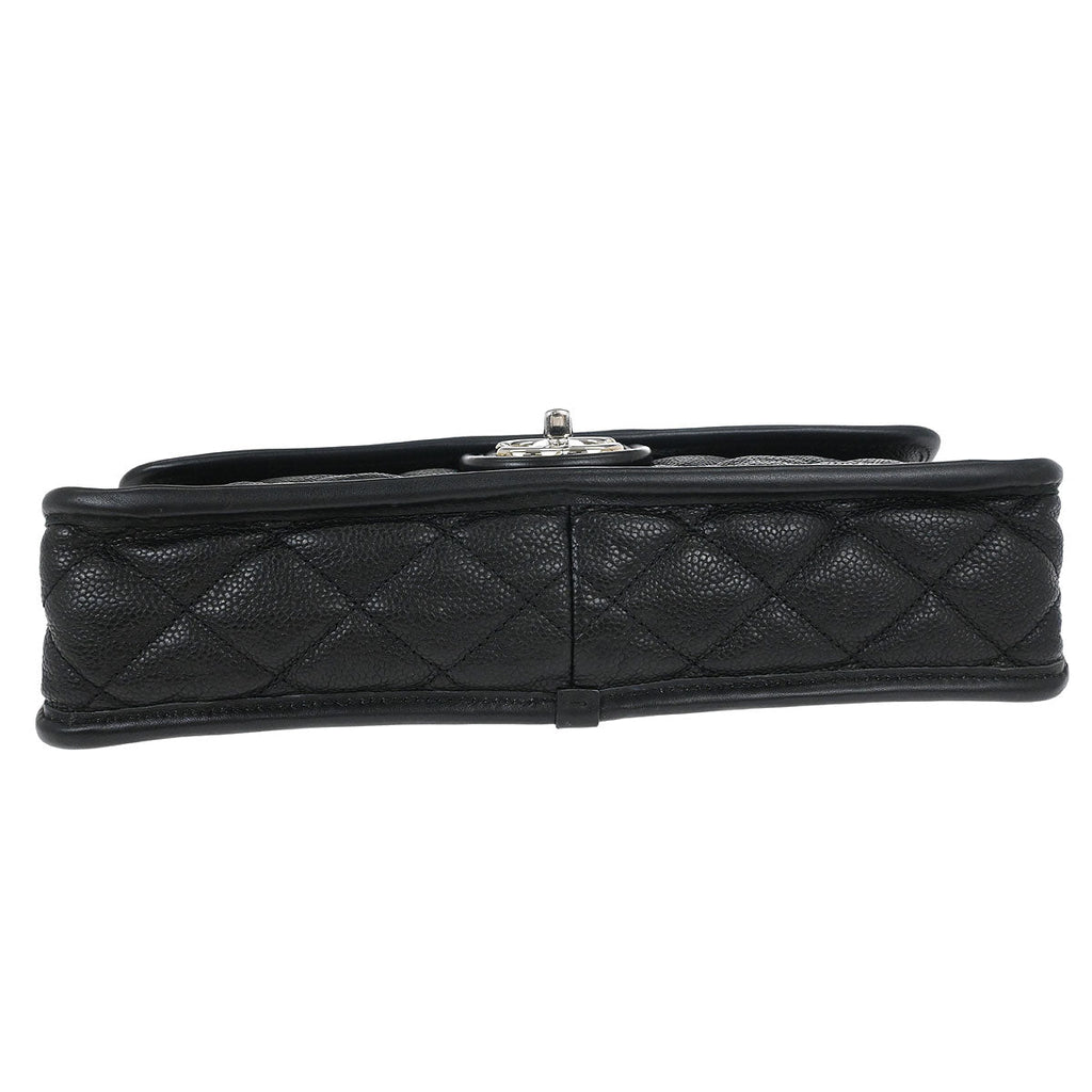 Chanel 2012-2013 Black Caviar French Riviera Shoulder Bag