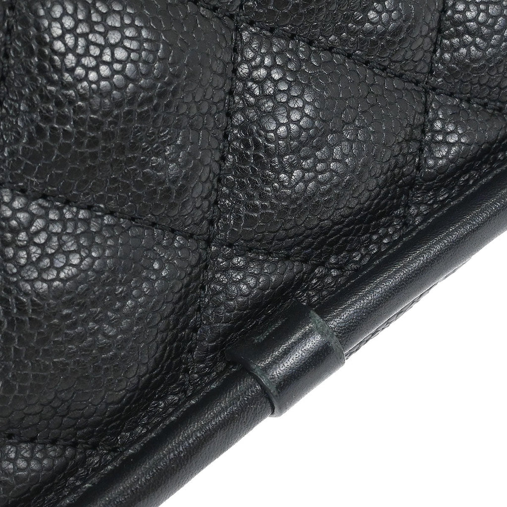 Chanel 2012-2013 Black Caviar French Riviera Shoulder Bag
