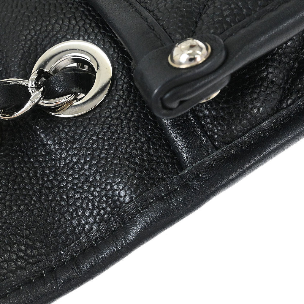 Chanel 2012-2013 Black Caviar French Riviera Shoulder Bag