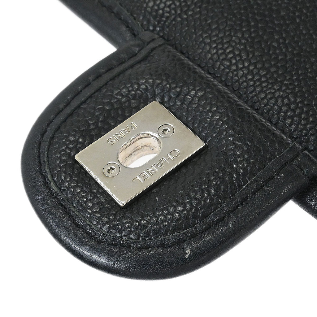 Chanel 2012-2013 Black Caviar French Riviera Shoulder Bag