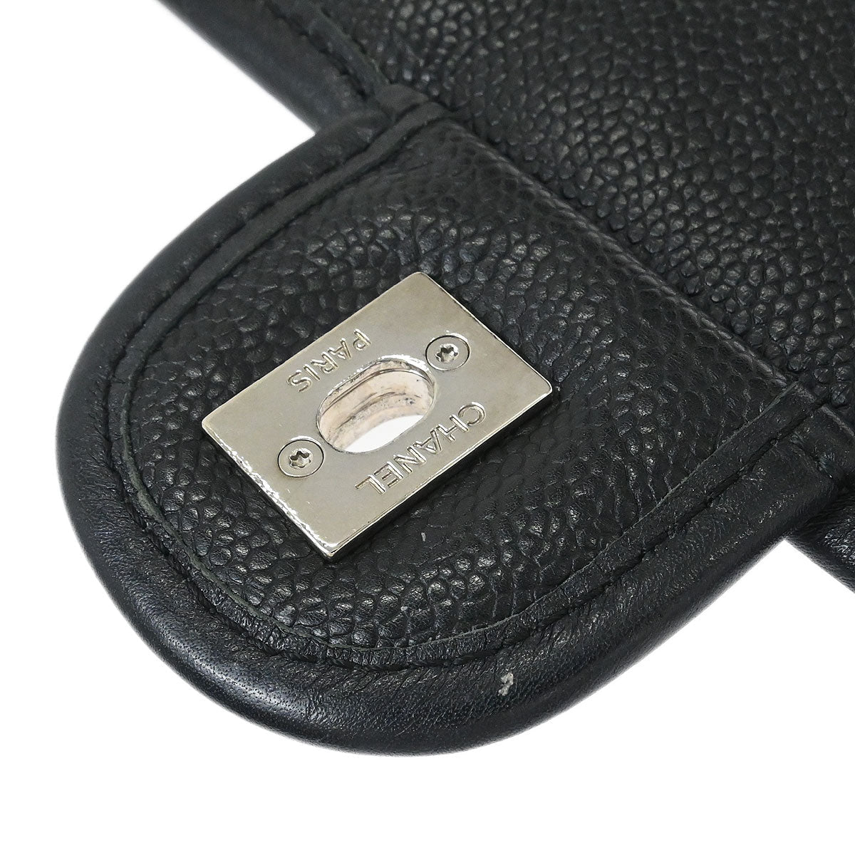 Chanel 2012-2013 Black Caviar French Riviera Shoulder Bag
