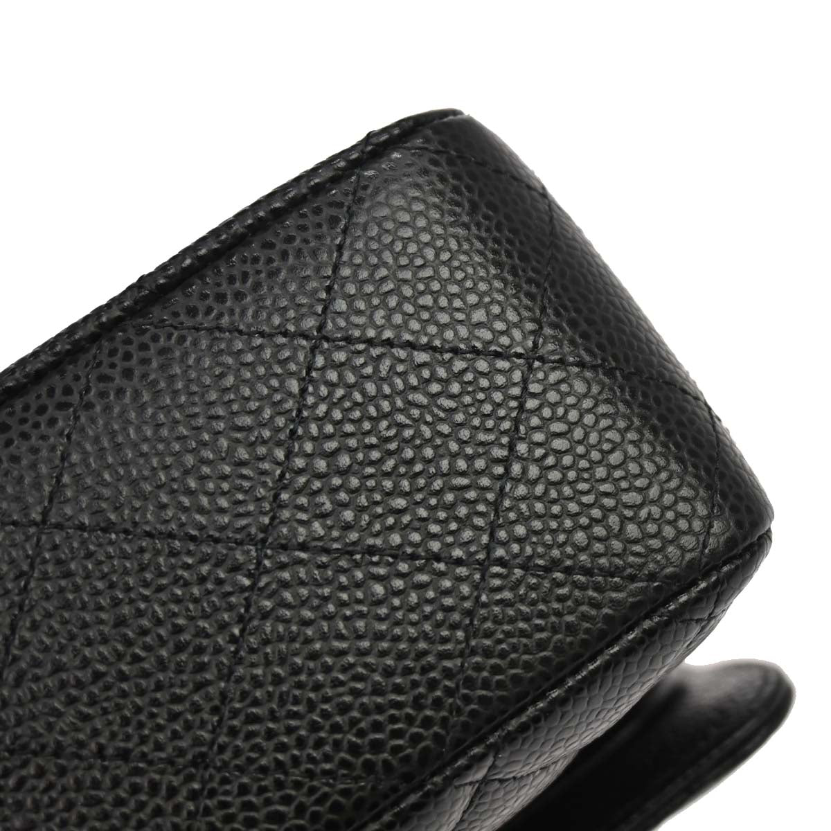 Chanel 2019 Black Caviar Medium Classic Double Flap Shoulder Bag