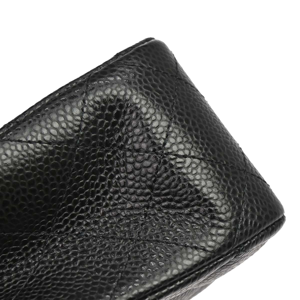 Chanel 2019 Black Caviar Medium Classic Double Flap Shoulder Bag
