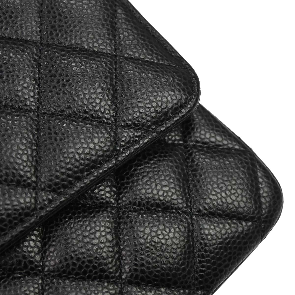 Chanel 2019 Black Caviar Medium Classic Double Flap Shoulder Bag