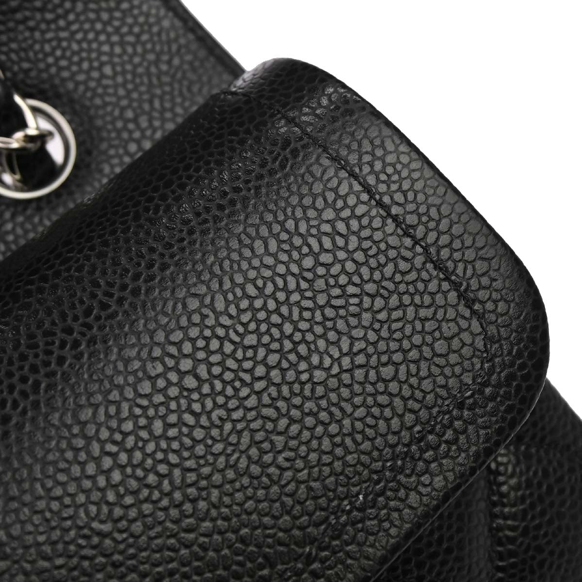 Chanel 2019 Black Caviar Medium Classic Double Flap Shoulder Bag