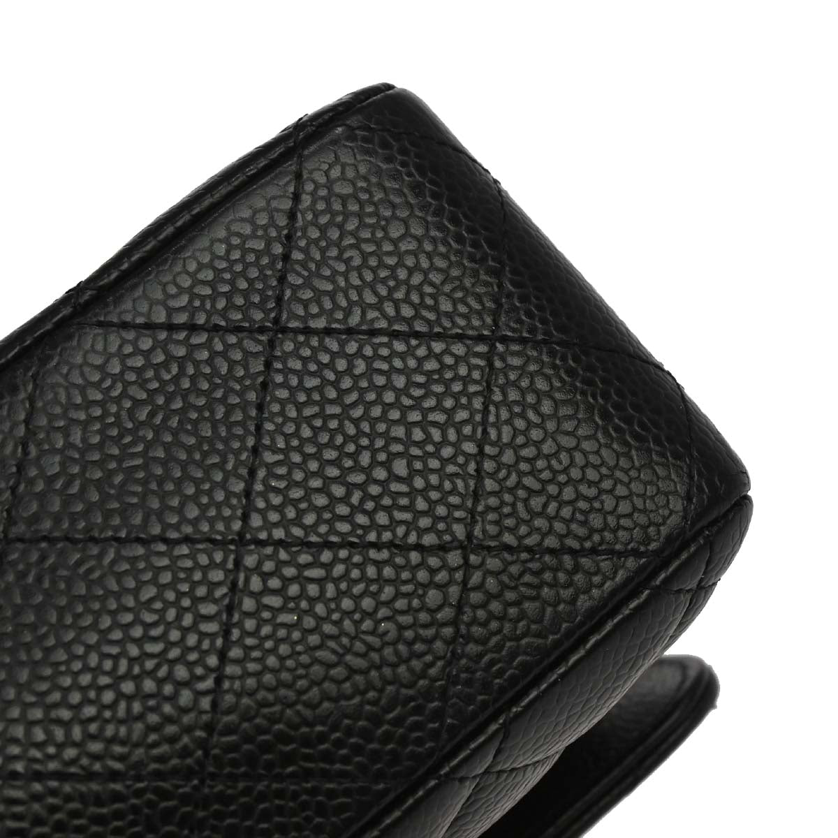 Chanel 2019 Black Caviar Medium Classic Double Flap Shoulder Bag