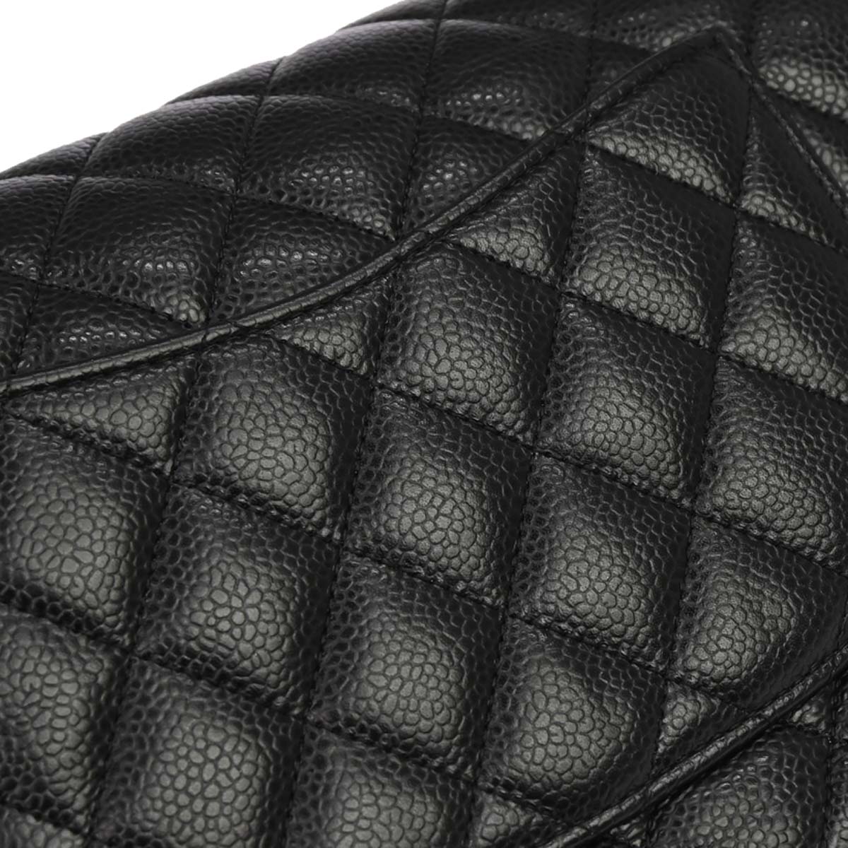 Chanel 2019 Black Caviar Medium Classic Double Flap Shoulder Bag