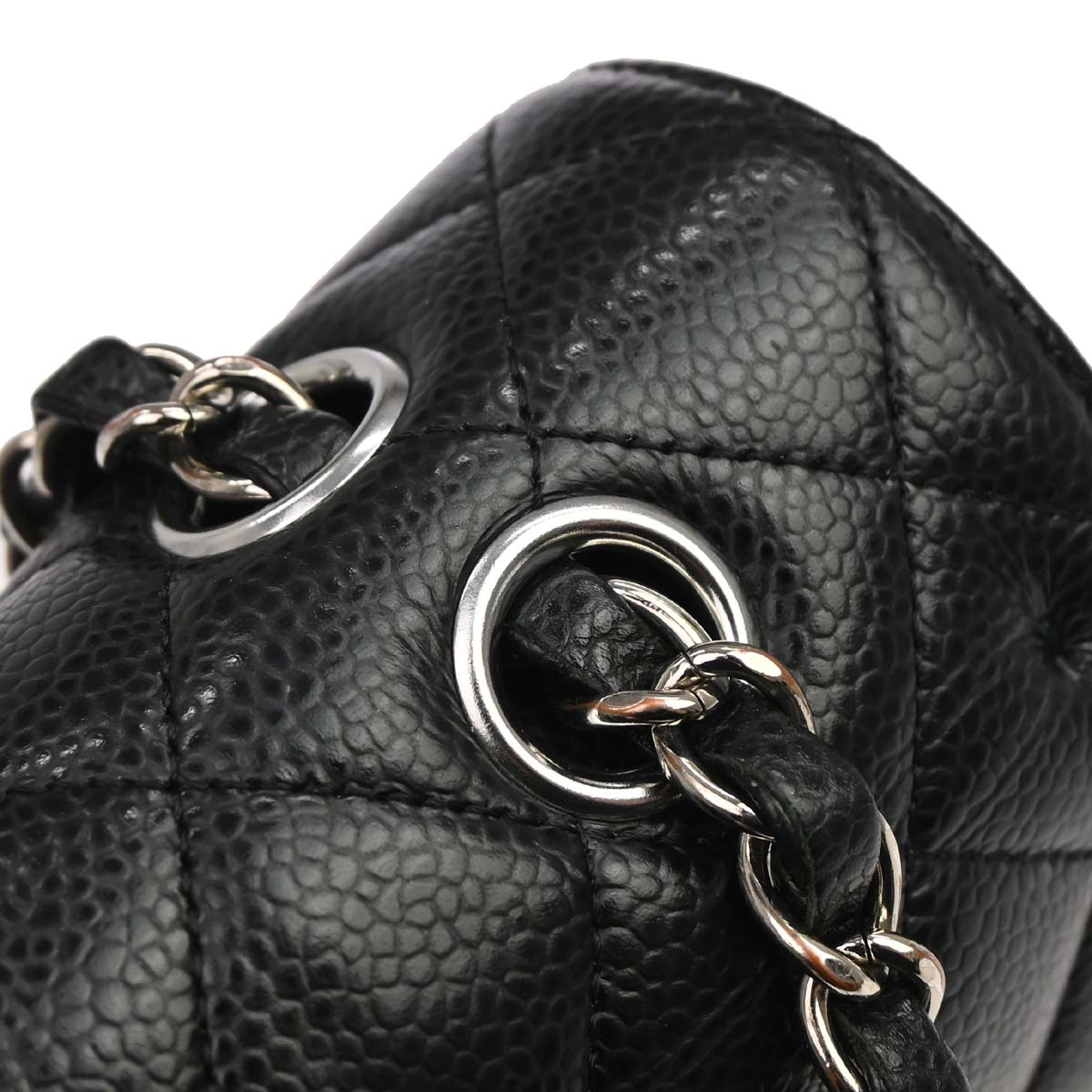Chanel 2019 Black Caviar Medium Classic Double Flap Shoulder Bag