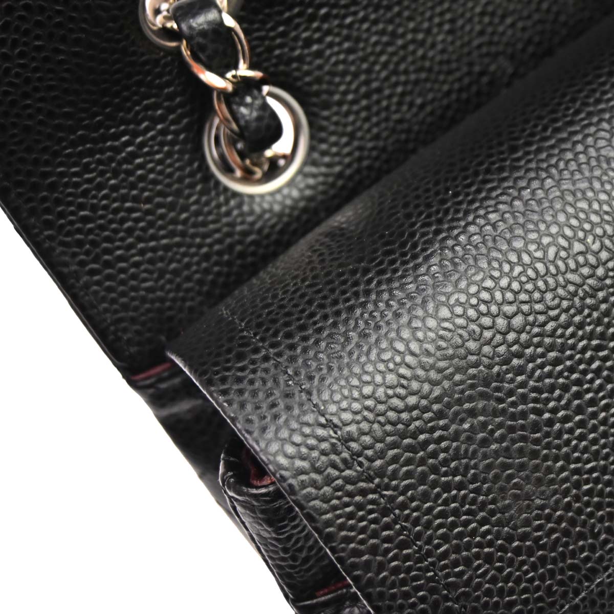 Chanel 2019 Black Caviar Medium Classic Double Flap Shoulder Bag