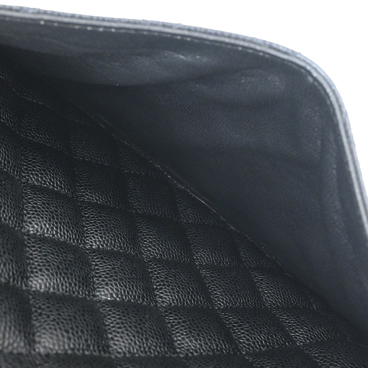 Chanel 2014 Black Caviar Grand Shopping Tote GST Chain Handbag