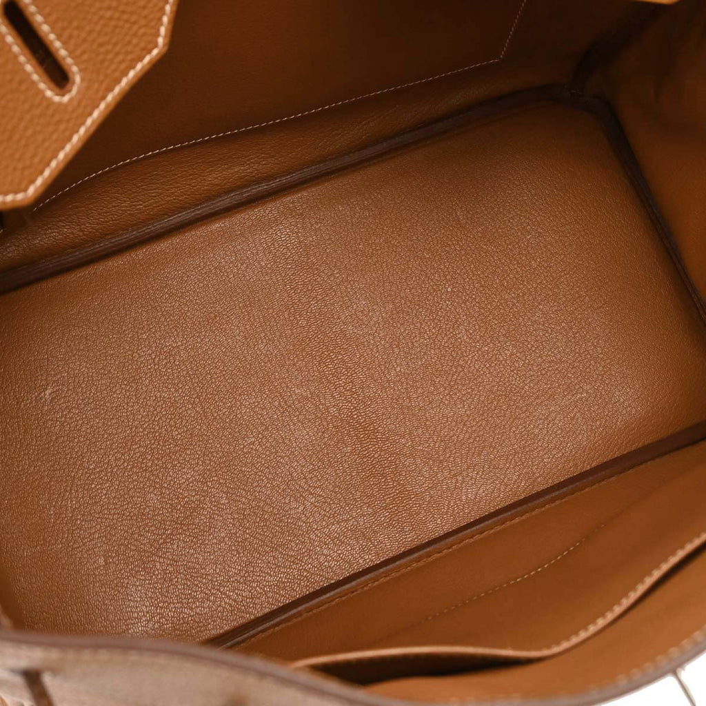 Hermes Gold Togo Birkin 35 Handbag