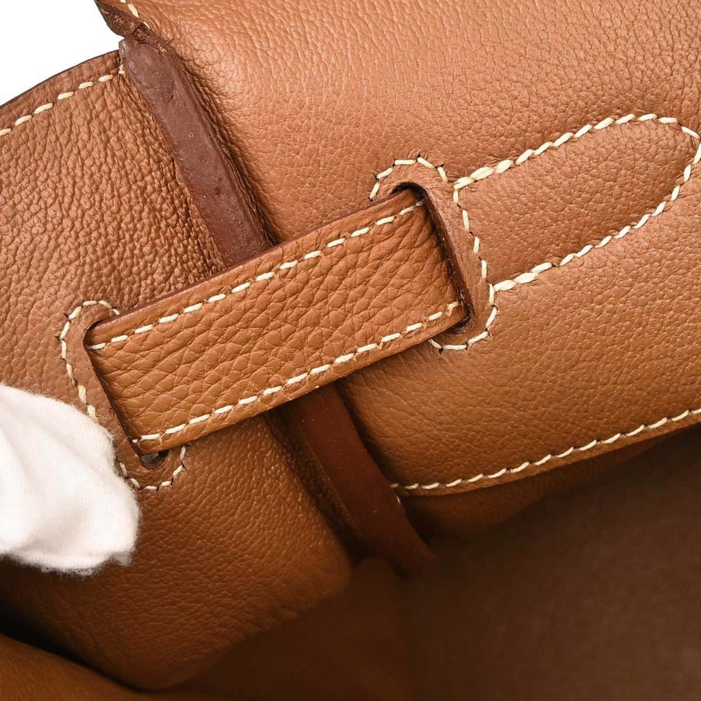 Hermes Gold Togo Birkin 35 Handbag