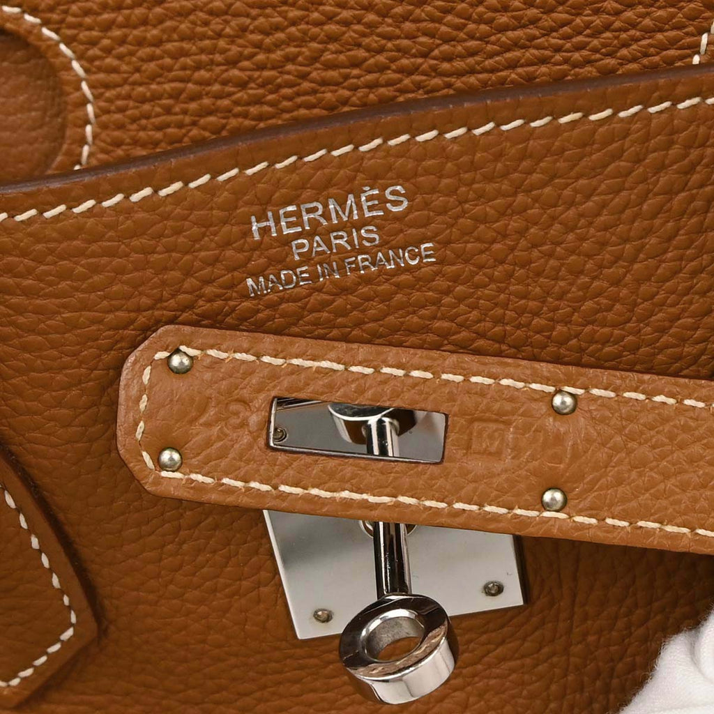 Hermes Gold Togo Birkin 35 Handbag