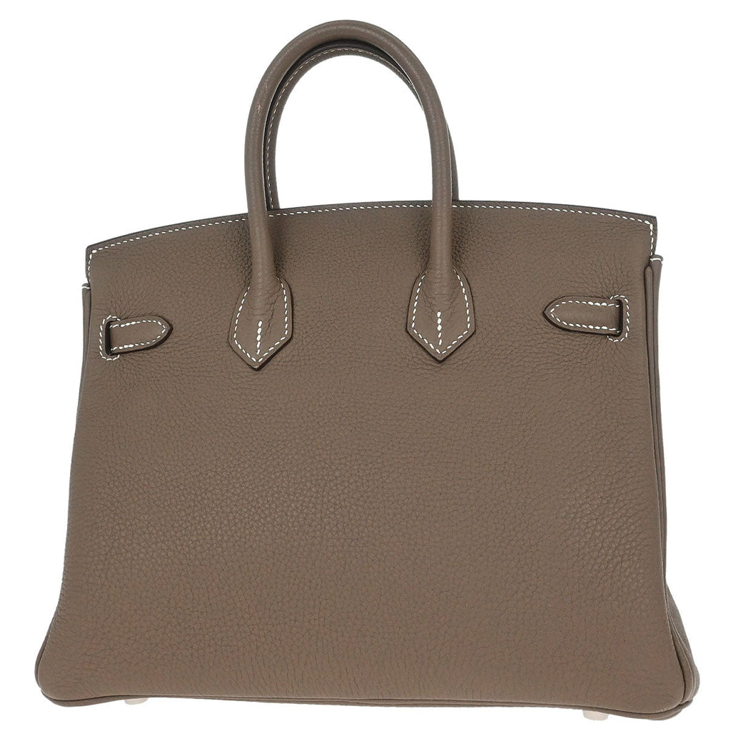 Hermes Etoupe Togo Birkin 25 Handbag