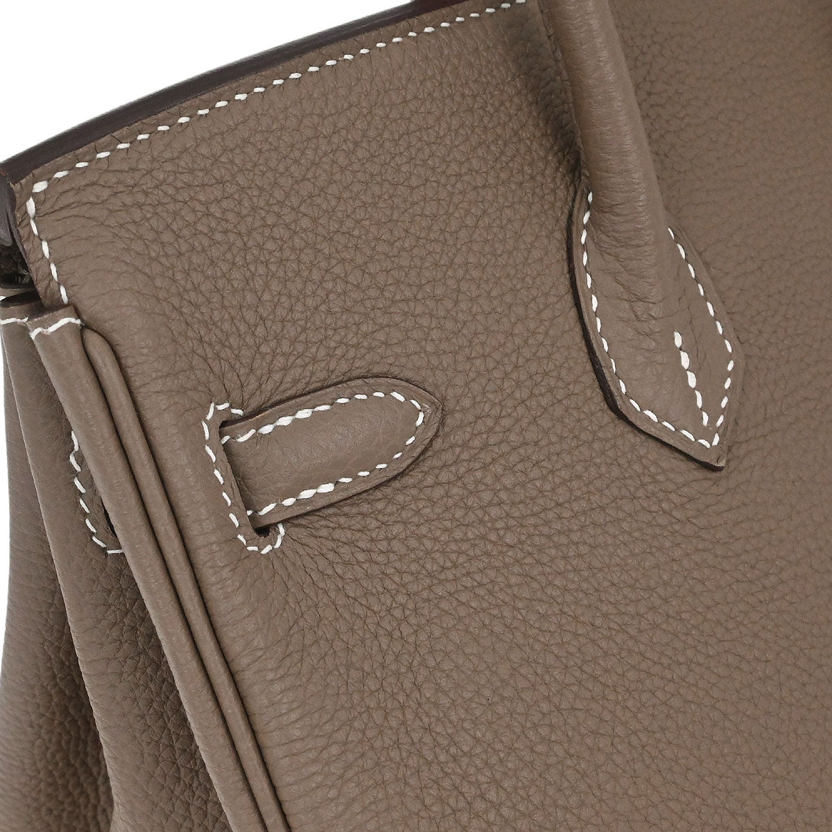 Hermes Etoupe Togo Birkin 25 Handbag