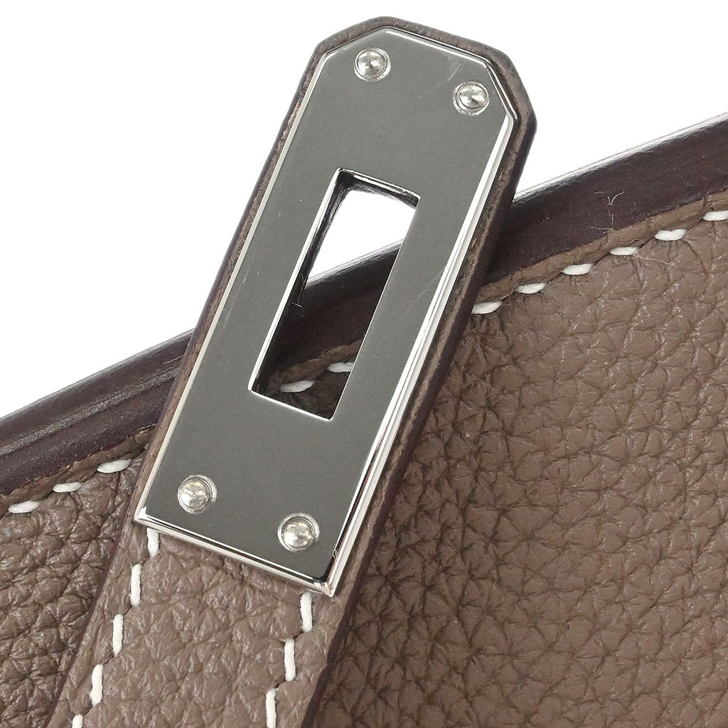 Hermes Etoupe Togo Birkin 25 Handbag