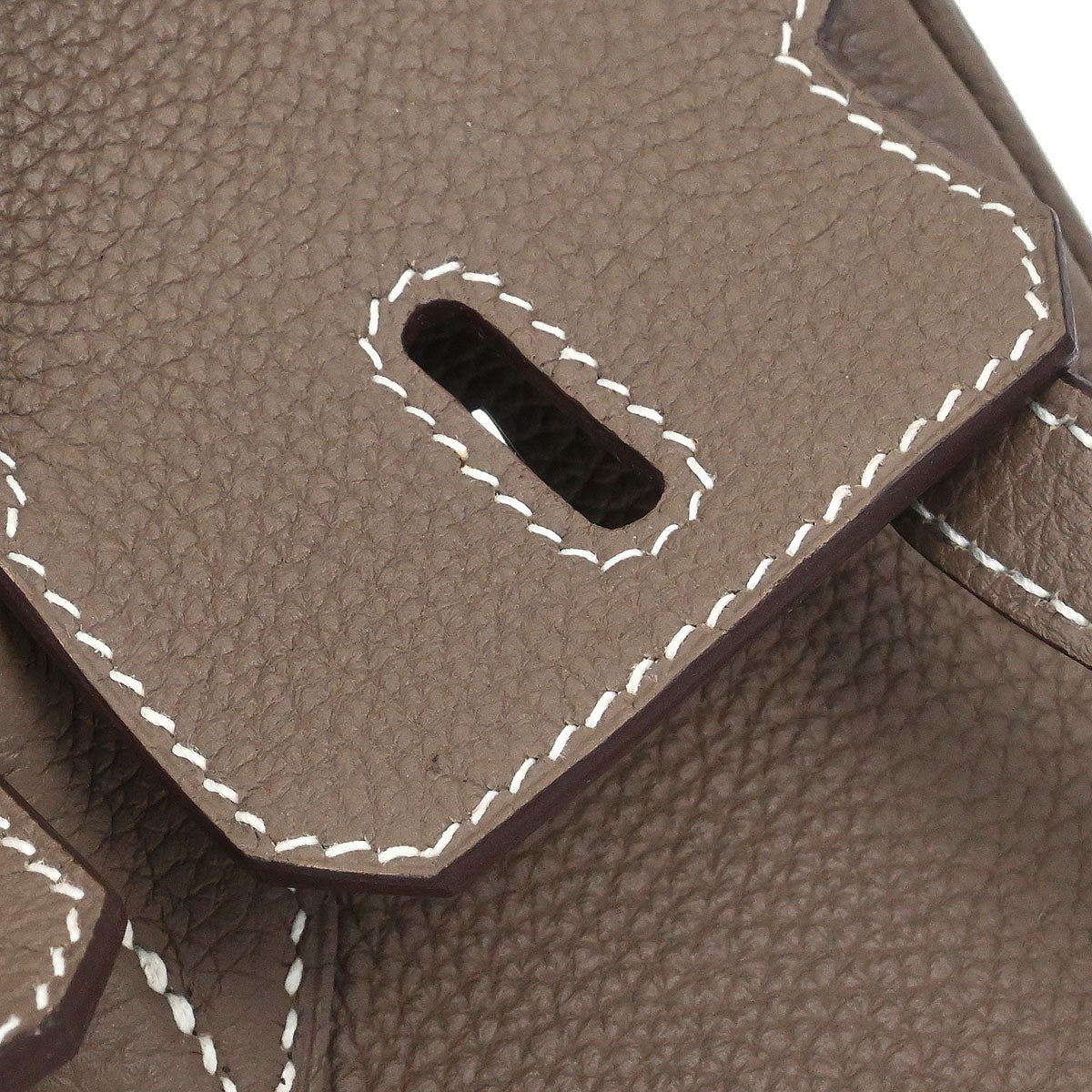 Hermes Etoupe Togo Birkin 25 Handbag