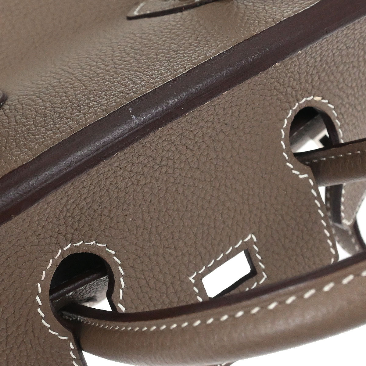 Hermes Etoupe Togo Birkin 25 Handbag