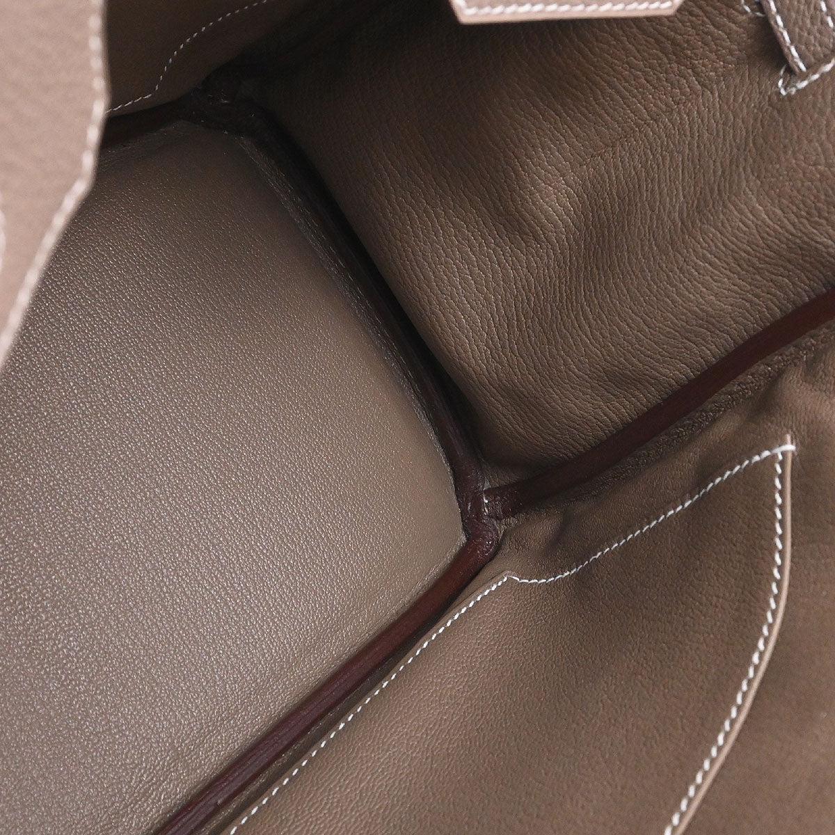 Hermes Etoupe Togo Birkin 25 Handbag
