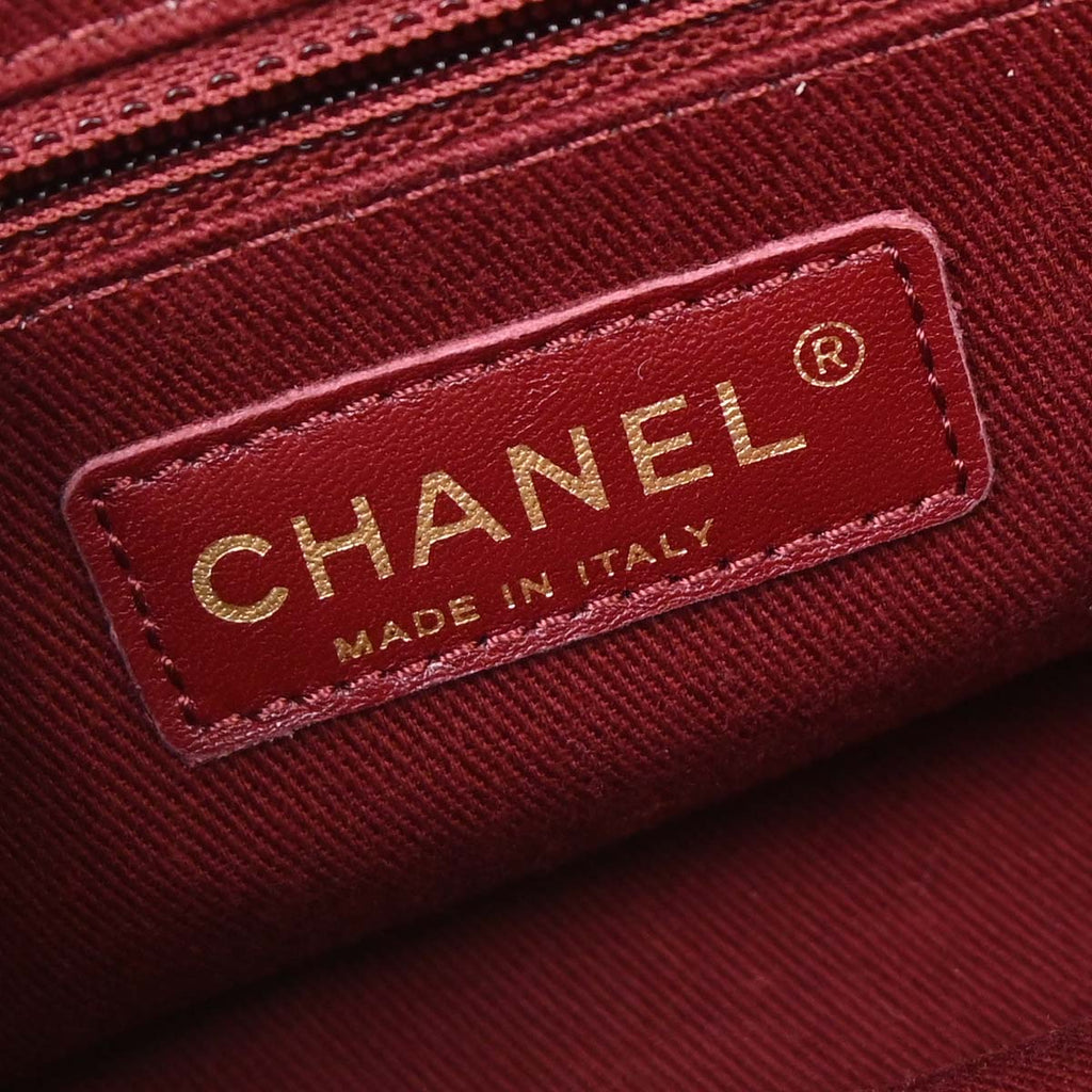 Chanel 2012 Metallic Gold Calfskin Pondicherry Flap 2way Shoulder Handbag
