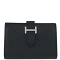 Hermes Black Epsom Bearn Cardholder