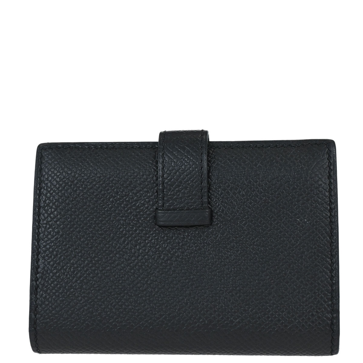 Hermes Black Epsom Bearn Cardholder