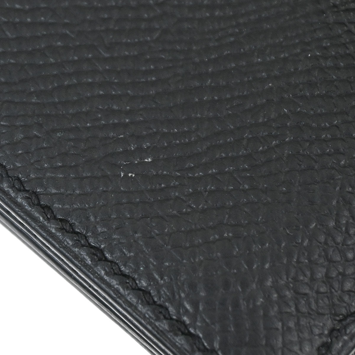 Hermes Black Epsom Bearn Cardholder