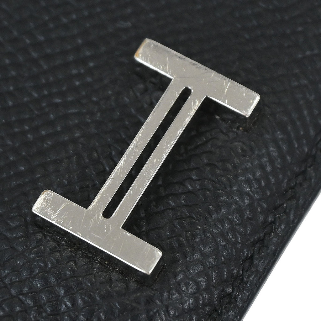 Hermes Black Epsom Bearn Cardholder